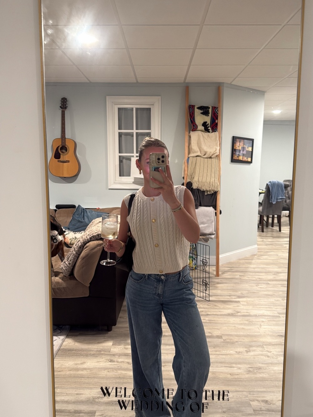 High-Rise Wide-Leg Women’s Jeans - Blue